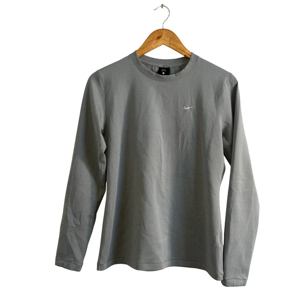 Nike Pro Warm Dri-FIT Long Sleeve Training Top Grey Mens L Athleticwear Gorpcore